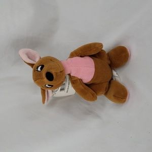 Vtg 90s Disney Winnie the Pooh Plush Kanga 7” Mini Bean Bag Retired w/Tag